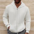 thumbnail image 1 of LOVZFMLL Jackets for Men's Solid Color Hooded Cardigan Loose Casual Sports Zipper Sweatshirt Jacket, 1 of 9