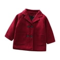thumbnail image 1 of SHTXOZHI Manteau Robe Garçon Fille Manches Longues Trench-Coat Automne Hiver 1-6 Ans, 1 of 5