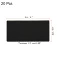 thumbnail image 2 of Unique Bargains 3'x2' Metal Name Plate Anodized Aluminium Self Adhesive Sign Tag Black 20 Pack, 2 of 6