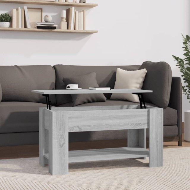 vidaXL Table Basse Gris Sonoma 101x49x52 cm Bois Manufacturé
