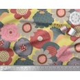 thumbnail image 2 of Soimoi Modal Satin Fabric Flower Artistic Print Sewing Fabric Yard 42 Inch Wide, 2 of 3