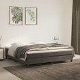 thumbnail image 1 of vidaXL Bed Frame Dark Grey 183x213cm California King Velvet, 1 of 5
