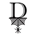 thumbnail image 2 of Spider Halloween Decoration Hang Tag Set with 26 Iron Letters 5.3 cm x 9 cm, Black Rope Included, 2 of 4