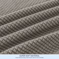 thumbnail image 4 of CHOK 2024 Housse de Sofa Extensible à Texture Quadrillée Housse de Canapé avec Housse de Coussin Séparée (Sofa Gris), 4 of 6