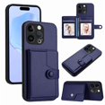 thumbnail image 3 of FOXDOCK Case for iPhone 13 pro RFID-Blocking Card Holder - Stylish Button Closure Design, 3 of 4