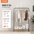 thumbnail image 2 of VEVOR Clothes Rack, Heavy Duty Clothing Garment Rack with Hanging Rod and Bottom Storage Area, Clothing Rack for Bedroom Guest Room, 2 of 9