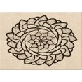 thumbnail image 1 of Ahgly Company Tapis d'Intérieur Rectangulaire Transitionnel Beige Blé Lavable à la Machine, 2 Pieds x 3 Pieds, 1 of 7