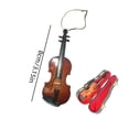 thumbnail image 2 of UsRHHA Mini Musical Instrument Violin Model, Handmade Solid Wood Ornament for Music Lovers Collectors, Teacher Graduation Gift, 2 of 2