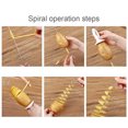 thumbnail image 3 of Râpe à Pommes de Terre Rotative Manuelle, Trancheuse de Pommes de Terre en Spirale DIY Râpe à Pommes de Terre Torsadée Design Exquis, 3 of 6