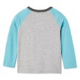 thumbnail image 2 of George Toddler Boys' Colour Block Raglan Tee, 2 of 2