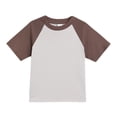 thumbnail image 1 of LLYWEY Girls T-Shirt de Baseball pour Filles, Chandail Raglan pour Enfants, T-Shirt Décontracté à Col Rond et Manches Courtes pour Enfant, T-Shirts Doux pour Tout-Petits pour Adolescentes de 3 à 14 Ans, Tunique à Enfiler Gris 3T, 1 of 7