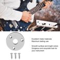 thumbnail image 3 of Metal Guitar Jack Socket Plate With Mounting Screws,  Look, For Electric Guitars, Basses And More, 3 of 8