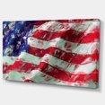 thumbnail image 3 of Designart USA Flag Abstract Art Canvas Wall Art, 3 of 4