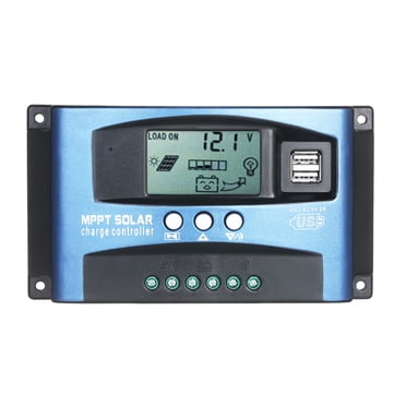 Mistaha Solar Charge Controller 12V/24V Auto Recognition 50A with Dual 5V/2A USB Ports and LCD Display