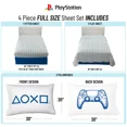 thumbnail image 5 of Sony Playstation 4-Piece Full Sheet Set,white, Kids 100% Polyester, 5 of 5