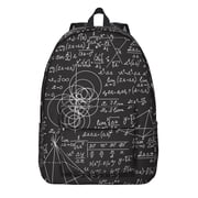 Scientific Formula School Backpack, Experiment Design, Biology Student School Bag, Science Classroom Travel Daypack