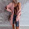 thumbnail image 1 of Mode Femmes Cardigan Long à Manches Longues Décontracté Manteau Chandail Vêtements d'Extérieur, 1 of 7
