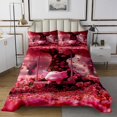 thumbnail image 1 of Erosebridal Ensemble de Couvre-Lit Axolotl Dessin Animé Simple pour Filles, Ensemble de Lit Floral Rose Rouge, 2 Pcs, Léger, 1 of 5
