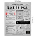 thumbnail image 5 of The Party Post 86th Birthday Party Decorations Poster Born in 1938, 5 of 5
