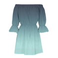 thumbnail image 5 of Kcodviy Robe d'Été Décontractée pour Femmes à Épaules Dénudées, Robe à Col en V Ample à Imprimé Floral Boho, Robes Maxi pour Femmes, Robe d'Été Décontractée, Blouse à Manches Évasées, Robe d'Été Décontractée pour Femmes, Robes Mini avec Manches Mi-Longues, 5 of 5