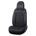 thumbnail image 2 of Maidao Car Seat Covers Full Set for Cadillac for Escalade 1999-2000 5 Seats Leather Compatible Airbag Water Resistant Front Rear Cushion Protector with Headrest Black, 2 of 6