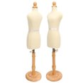 thumbnail image 1 of Mannequin pour Femme avec Support, Mannequin de Robe à Hauteur Réglable avec Base en Bois, Mannequin de Robe à Pince, Présentoir de Bijoux pour Couture et Couturières, 1 of 8