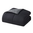 thumbnail image 3 of Nestl Reversible Comforter Set, Queen/Full Comforter Set, Black/Grey, 3 of 6