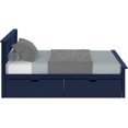 thumbnail image 3 of BEDSMART Lit Double en Bois Massif avec Rangement / Bleu, 3 of 7