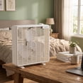 thumbnail image 2 of Hauz - 10" Square Fan, 3 Speed Control, Quiet Motor, White, 2 of 5