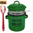 thumbnail image 1 of Pot with Lid,1 Count Vintage Large Capacity Enamel Pot with Oil Preserving Lid, 1 of 2