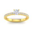 thumbnail image 1 of 3/4 Carat TW Round Natural Diamond Engagement Rings in 10k Yellow Gold, 1 of 2