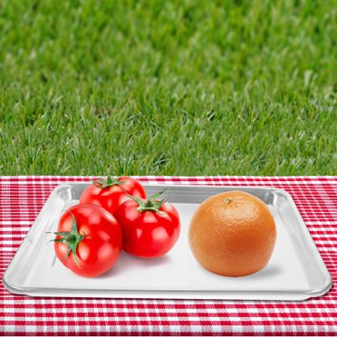 CHICHUMID 1Set Stainless Steel Baking Tray Rectangular For Toaster Oven Baking Sheet Roasting