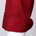 thumbnail image 3 of Veste de Chef Rétro Manteau Uniforme Manches Longues Hôtel Cuisine Tenue de Travail Serveur Serveuse Uniformes Vêtements 3TG Rouge, 3 of 9