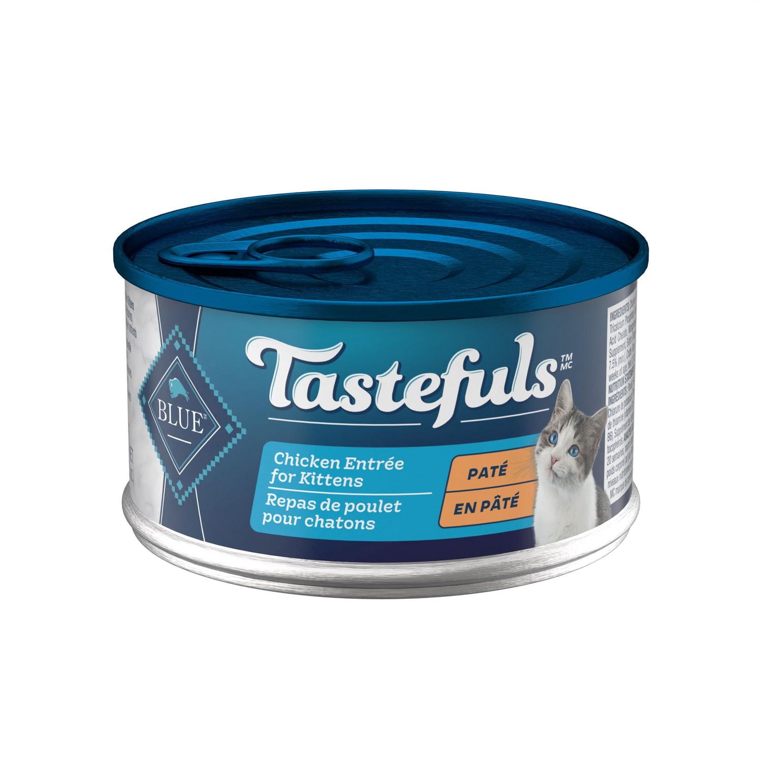 Blue Buffalo Tastefuls Chicken Entree Natural Kitten Pate Wet Cat Food