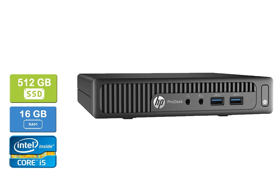 Remis à Neuf : HP 600 G1 Intel Core i5-4570S 16 Go 512 Go SSD Win 10 Pro UK&m
