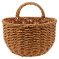 thumbnail image 1 of Miangastore Plastic Woven Container Desk Sundries Organizer Plastic Bread Basket Desktop Food Basket, 1 of 9