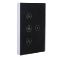 thumbnail image 4 of Touch Fan Switch, Smart WiFi  Fan Lamp Touch Switch, Tempered Glass Panel Wall Touch Switch Voice Control Compatible for  Home, 4 of 8