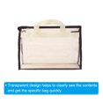 thumbnail image 3 of Unique Bargains Handbag Dust Bags, S Size PVC Dustproof Transparent Purse Protector, Beige, 3 of 5