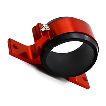 Ruiboury 60MM Car Fuel Pump Mount Pump Fixing Bracket Fuel Pump Mounting Bracket Fuel Pump Red