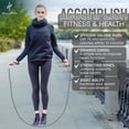 thumbnail image 3 of Honor Athletics 2.0 Beaded Jump Rope - Adjustable with Unbreakable Handles & Shatterproof Beads for Enhanced Fitness Training (Galactic Silver), 3 of 5