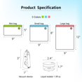 thumbnail image 4 of SealVax Sacs de Scellage sous Vide Réutilisables – Lot de 6 Sacs sous Vide et Congélateur avec Scelleuse Portative, Isolateur Liquide, Compatible iOS/Android – Sans BPA, Primé (Comprend 3 Tailles + Câble USB-C), 4 of 4
