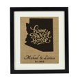 thumbnail image 3 of Darling Souvenir Home Sweet Home Burlap Print Wall Decor Arizona State Map Personalized Housewarming Gift-Burlap Print Only(11 x 14 Inches), 3 of 3