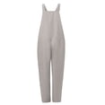 thumbnail image 3 of jovati Salopettes pour Femmes Décontractées Amples Combishort Ample Combinaison en Coton et Lin, 3 of 8