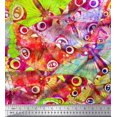 thumbnail image 1 of Soimoi Pink Cotton Duck Fabric Colorful Butterfly Decor Fabric Printed Yard 42 Inch Wide, 1 of 5