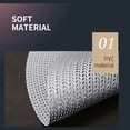thumbnail image 4 of PVC Insulation Placemat 14.96 in x 14.96 in x 0.19 in – Gold or Silver Hollowed-Out Design, Non-Slip, Double-Thick, Reversible, Easy-Clean Kitchen Table Mat, 4 of 7