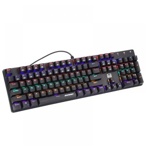 Clavier mécanique de jeu filaire -Clavier technique de l'Axis bleu USB Clef Bleu Rouge Switch touches numéro
