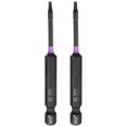 thumbnail image 1 of Uxcell 2pcs TT7 Torx Impact Screwdriver Bit 1/4" Hex Shank 3" Long Magnetic with Hole, 1 of 7