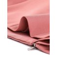 thumbnail image 5 of INSPIRE CHIC Women's Work Office Open Front Zipper Collarless Cropped Blazer Deep Pink XL, 5 of 5