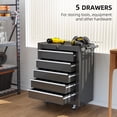 thumbnail image 4 of 31" Steel Rolling Tool Cart Storage Cabinet Chest Tool Box W/ 5 Drawer, 4 of 10