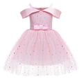 thumbnail image 2 of Robes de Fête pour Filles Tout-Petits Filles Filet Tempérament Sequins Nœud Robe de Fête d'Anniversaire Longues Robes Longues pour Filles Robes d'Anniversaire pour Filles Petites Filles Robes, 2 of 7